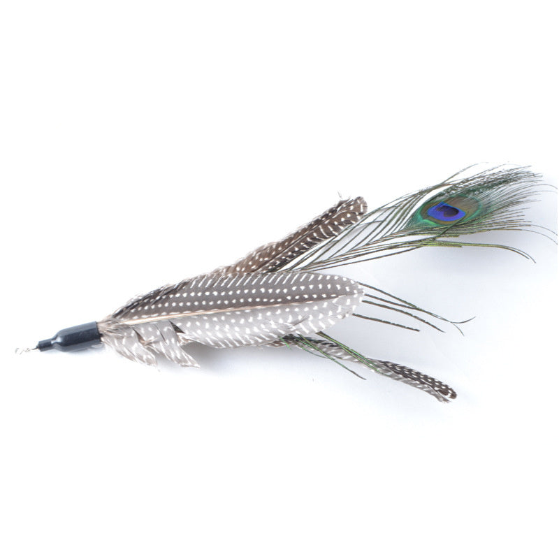 Interaktiver Katzen-Spielstab – Lustige Angel-Stange mit Federn