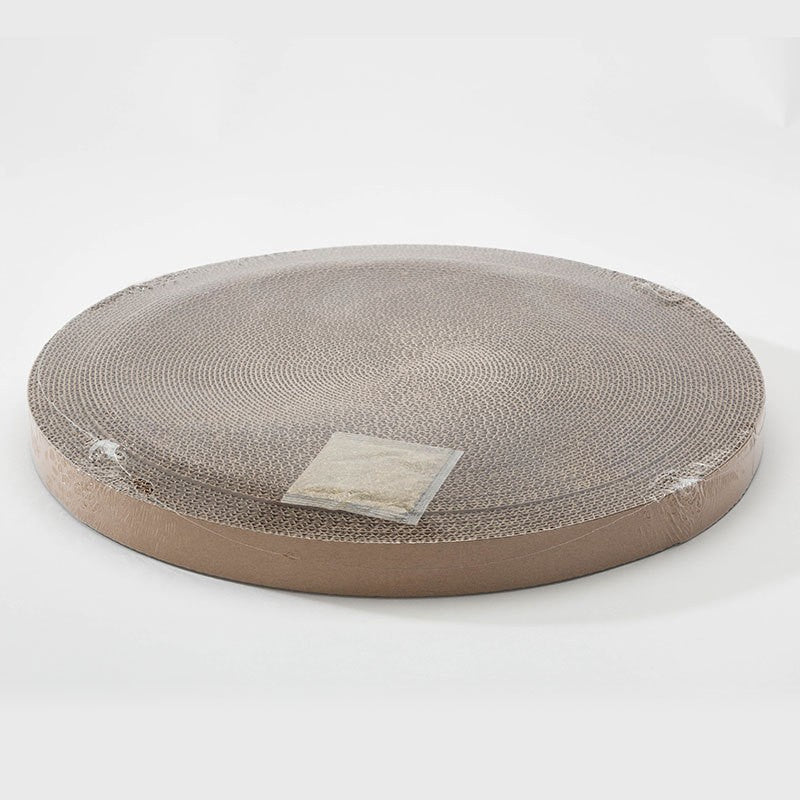 Schüssel-Kratzbrett 3-in-1 – Krummelfreie Wellpappe Kratzbett & Spielzeug