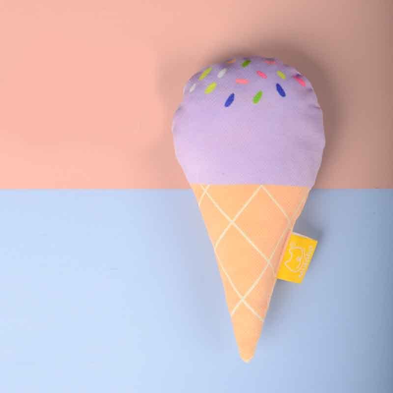 Süsses Eis-Spielzeug für Katzen – Mit Katzenminze & Plüsch-Material